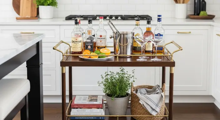 19 Ultimate Kitchen Bar Cart Ideas That Double As Stylish Storage