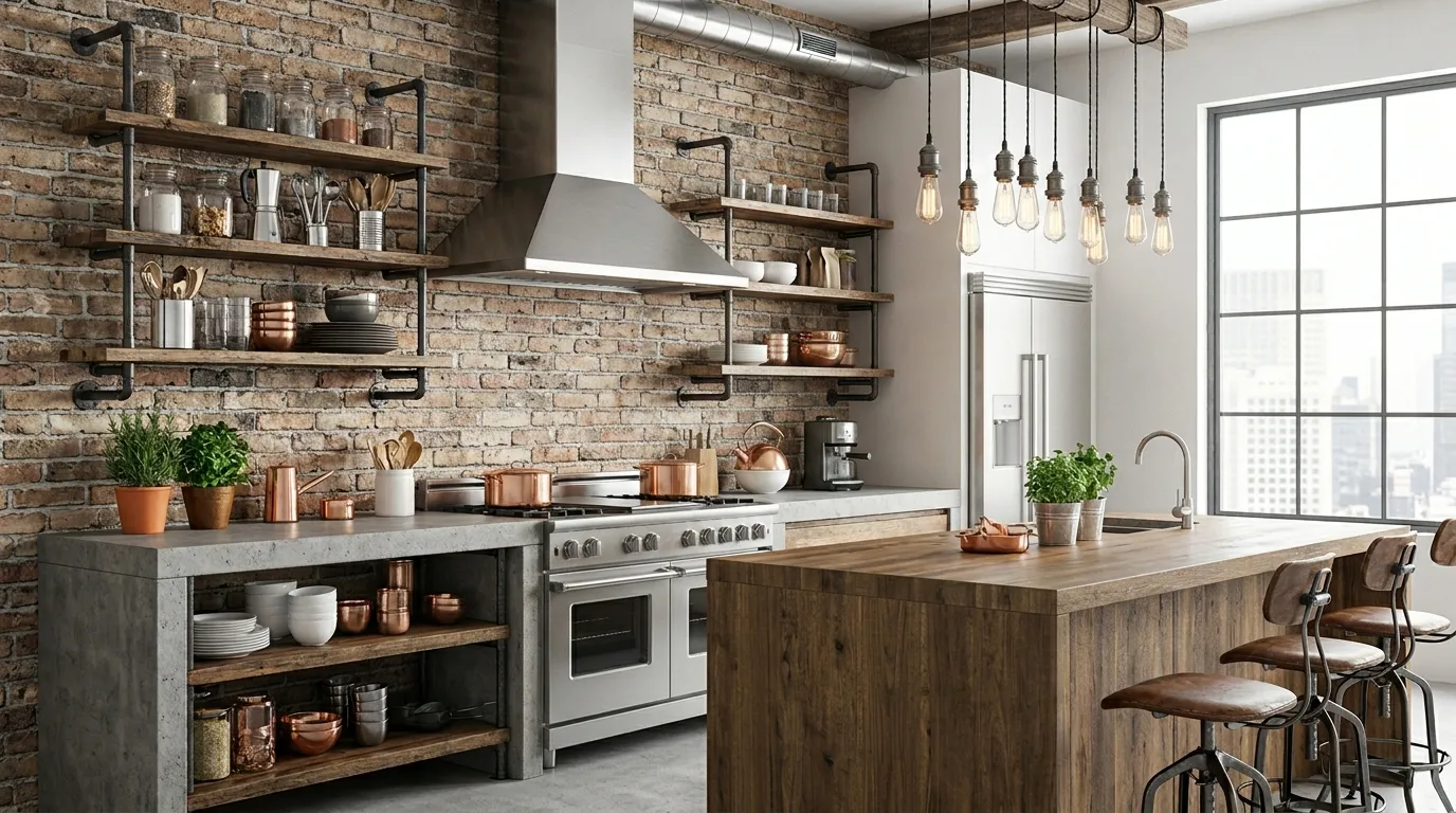 Industrial Kitchen Decor Elements That Add Urban Edge