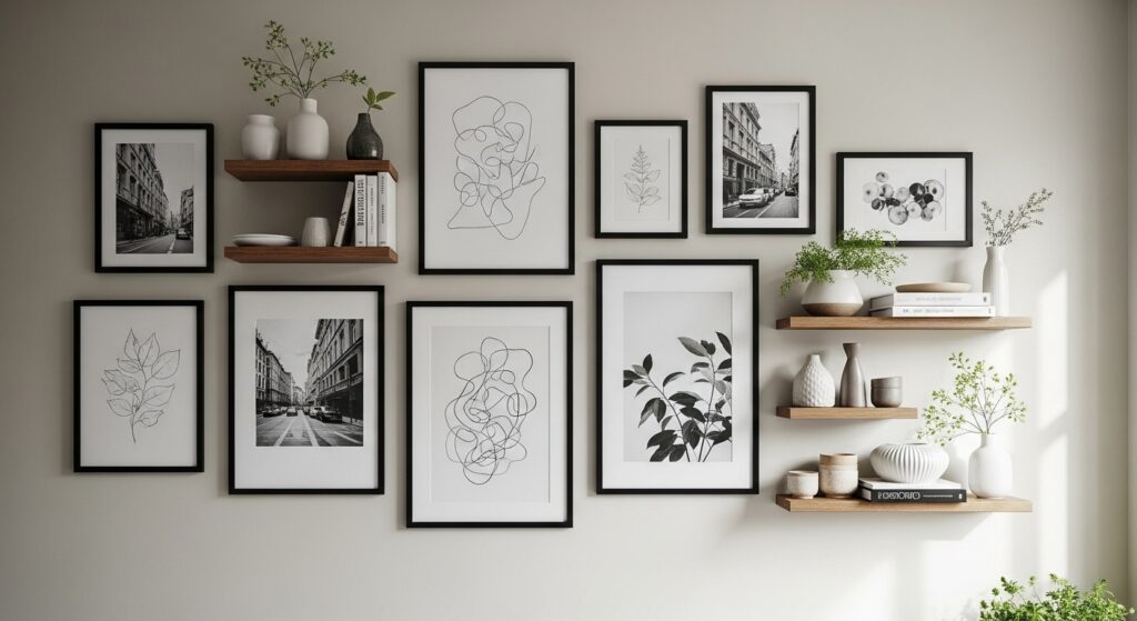 Black Frame Gallery Wall