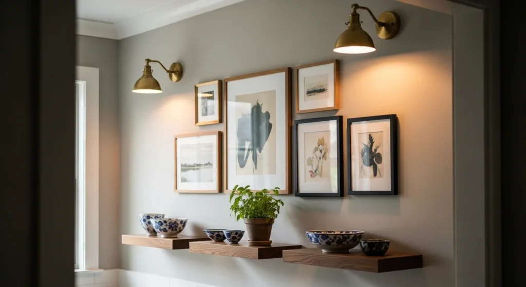 Brass Sconce Gallery Wall