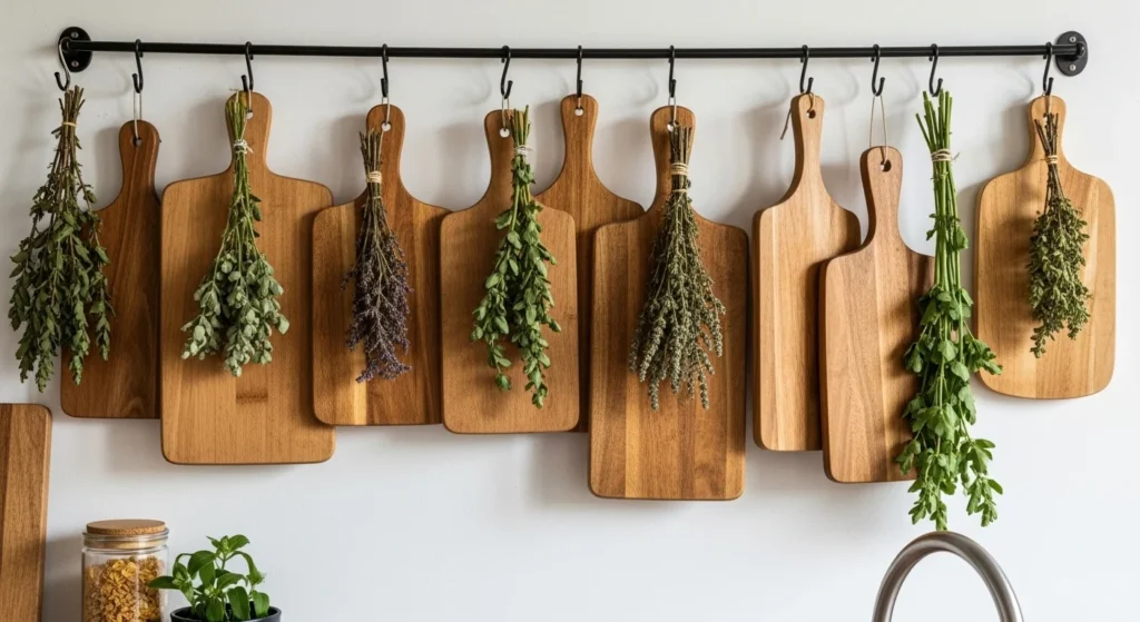 18. Hanging Wooden Cutting Board Wall
