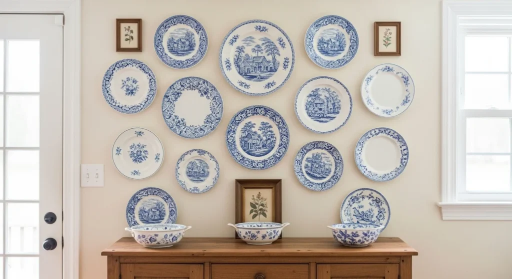 Vintage Plate Wall