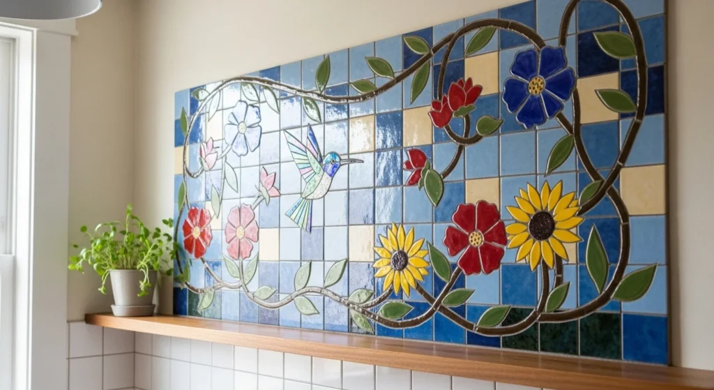 Ceramic Tile Mosaic Wall