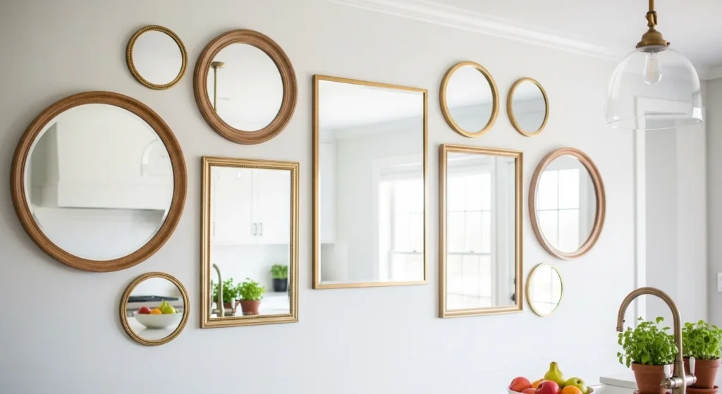 Mirror Gallery Wall Kitchen