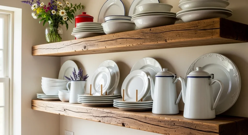 Farmhouse Shelf Wall