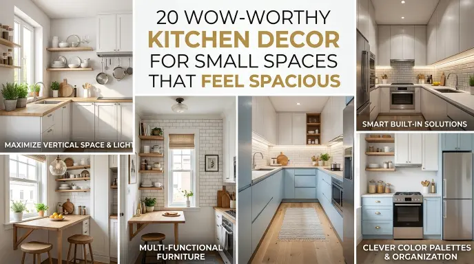 20 Wow-Worthy Kitchen Decor For Small Spaces That Feel Spacious