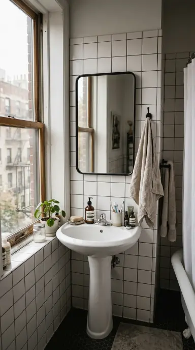 Black and White Bathroom 1