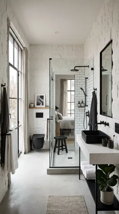 Black and White Bathroom 10