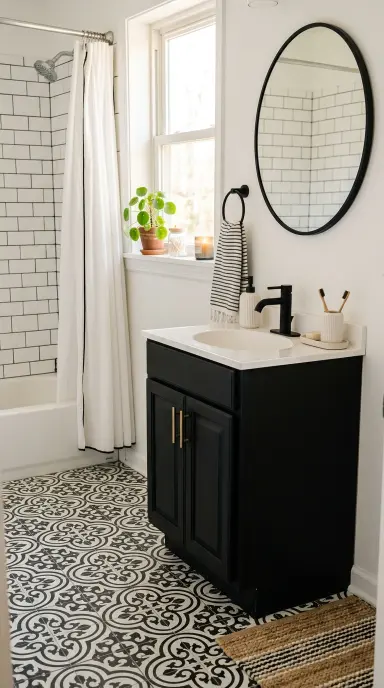 Black and White Bathroom 11