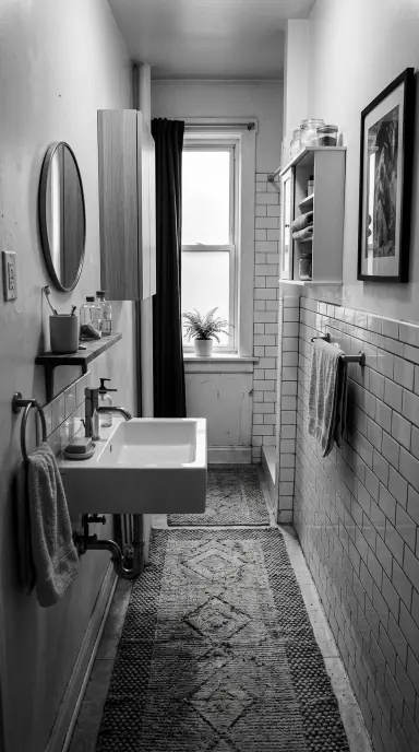 Black and White Bathroom 13