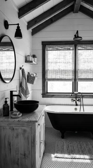 Black and White Bathroom 15