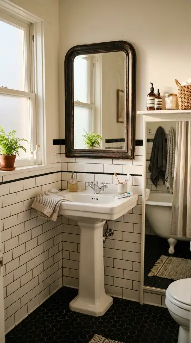 Black and White Bathroom 16