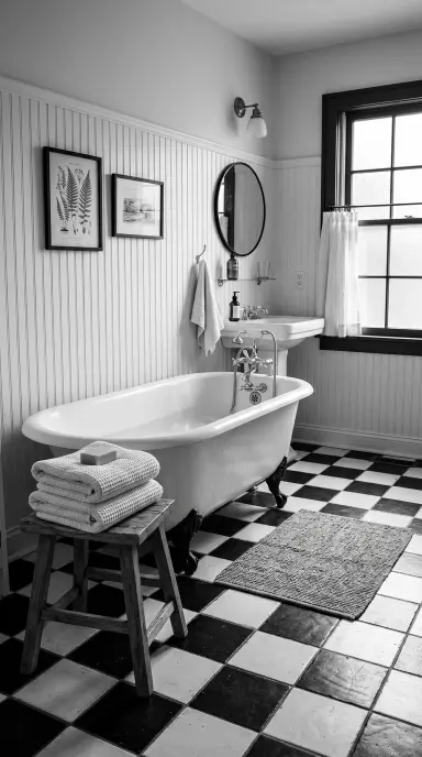 Black and White Bathroom 2