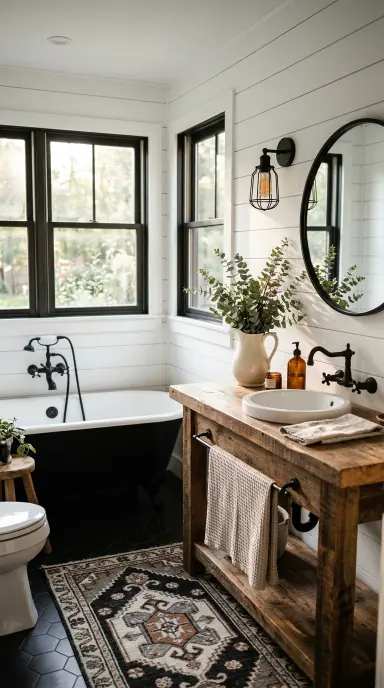 Black and White Bathroom 5