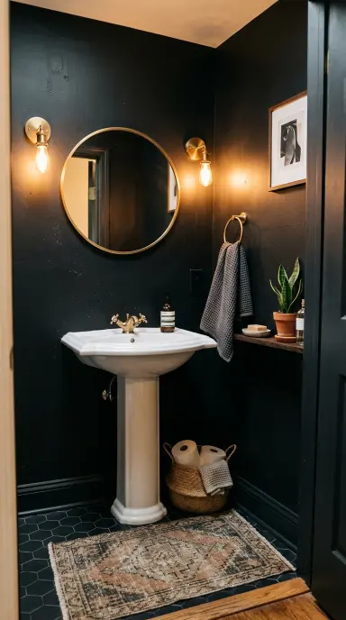 Black and White Bathroom 6