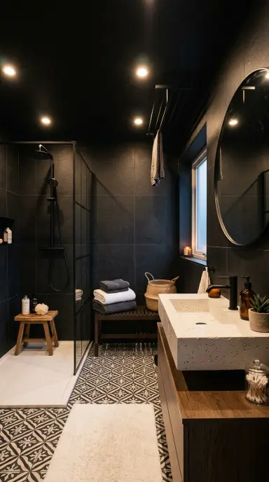 Black and White Bathroom 8