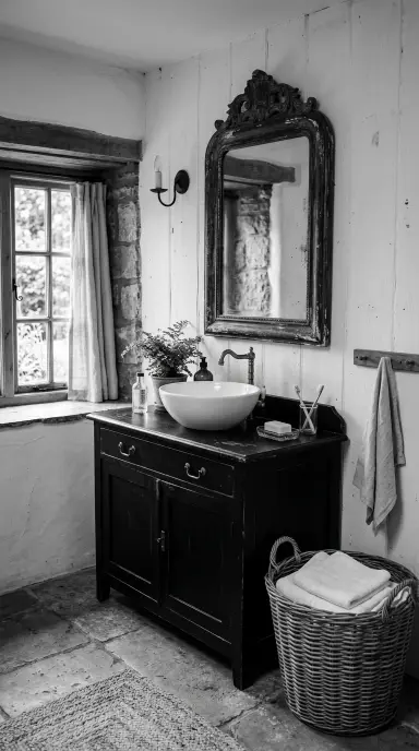 Black and White Bathroom 9