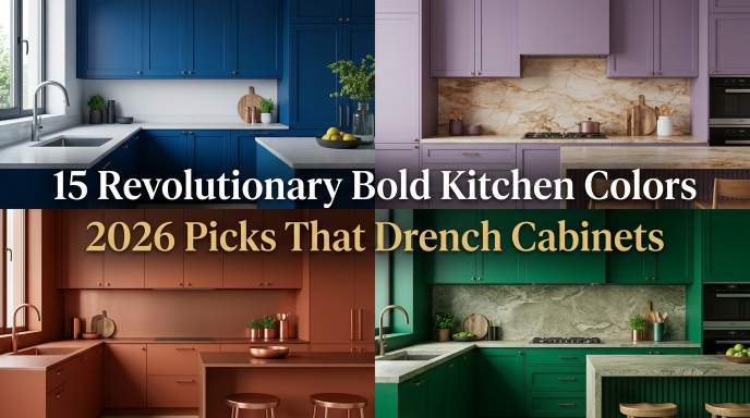 15 Revolutionary Bold Kitchen Colors 2026 Picks That Drench Cabinets
