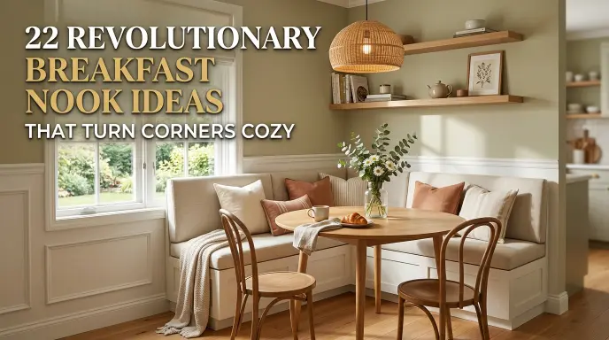 22 Revolutionary Breakfast Nook Ideas That Turn Corners Cozy