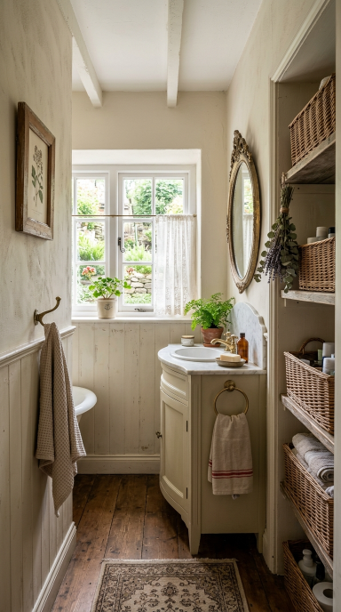 Charming Farmhouse Bathroom12
