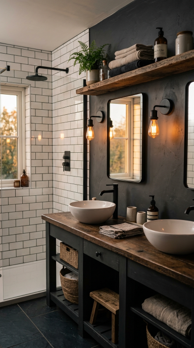 Charming Farmhouse Bathroom2