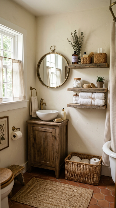 Charming Farmhouse Bathroom3