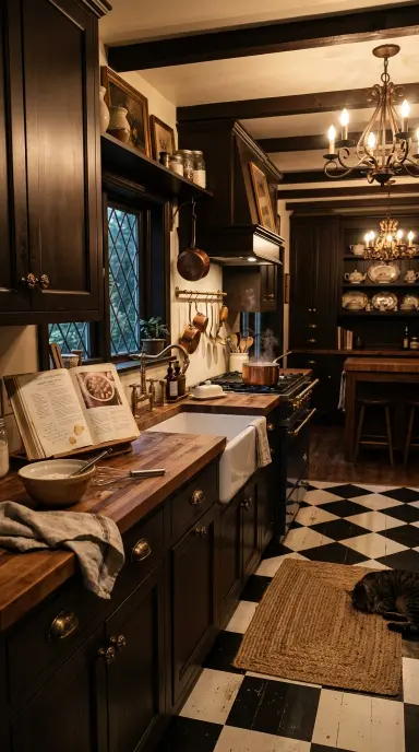 Dark Kitchen Decor 11