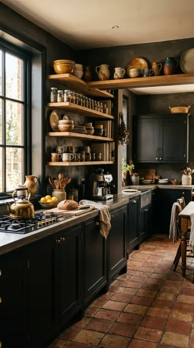 Dark Kitchen Decor 14
