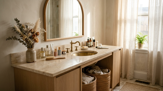 Dreamy Aesthetic Bathroom0