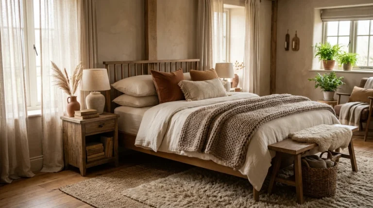 19 Cozy Layered Bedroom Decor Ideas That Add Depth and Texture