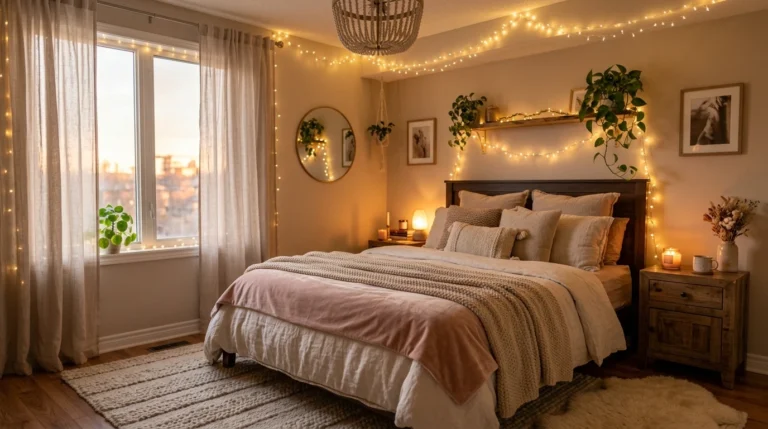 18 Magical Bedroom Decor With Fairy Lights Ideas That Glow Beautifully