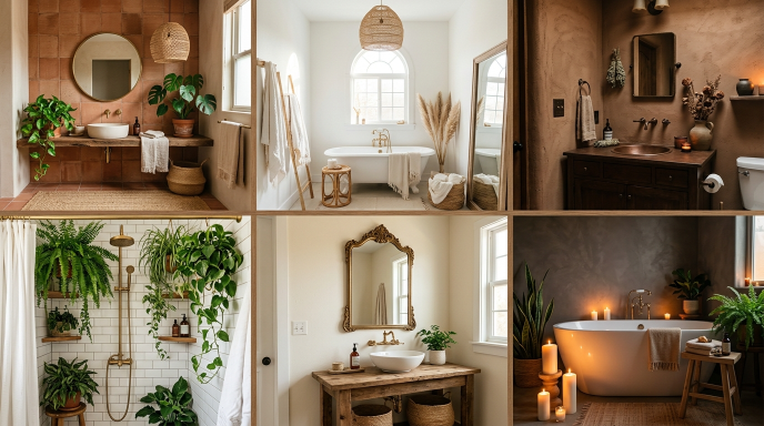 17 Free-Spirited Boho Bathroom Decor Ideas That Feel So Relaxed 