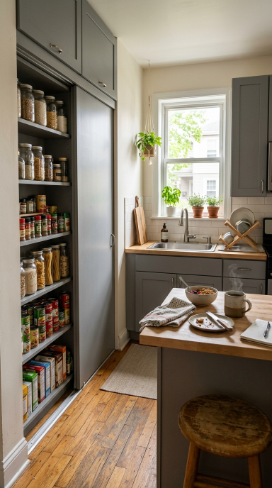 Hidden Kitchen Storage11
