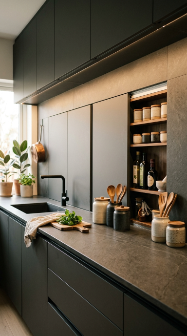 Hidden Kitchen Storage17