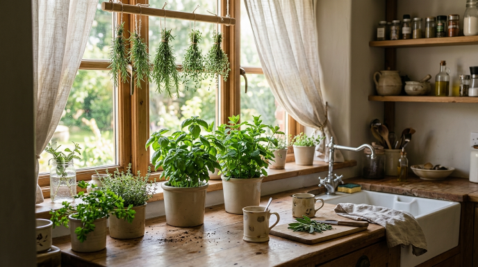 Kitchen Decor With Herbs0