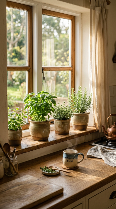 Kitchen Decor With Herbs1