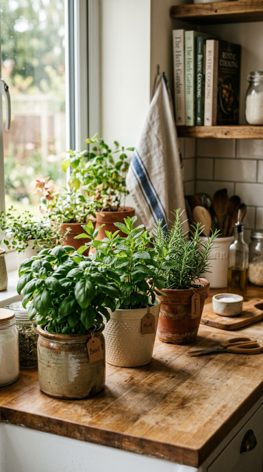 Kitchen Decor With Herbs10