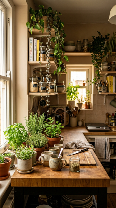 Kitchen Decor With Herbs4