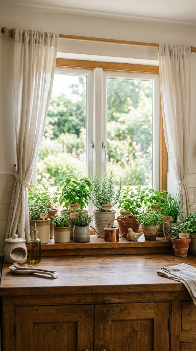 Kitchen Decor With Herbs9
