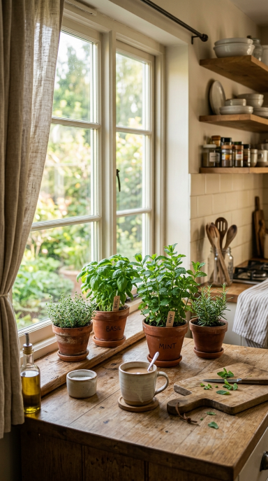 Kitchen Decor With Plants1
