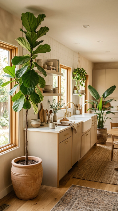 Kitchen Decor With Plants10