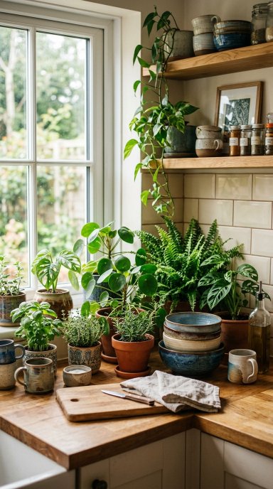 Kitchen Decor With Plants15