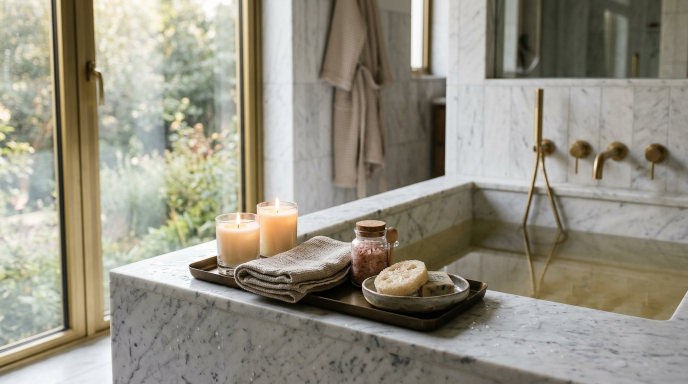 Luxe Bathroom Tray Decor0