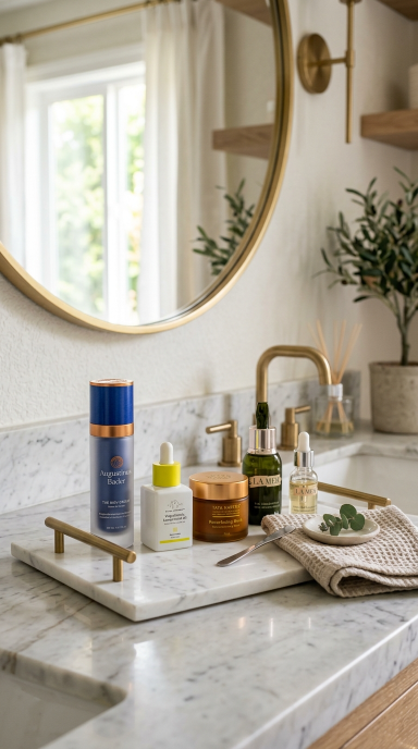 Luxe Bathroom Tray Decor13