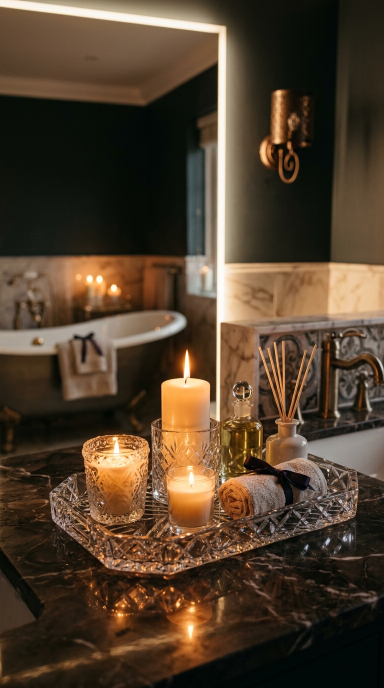 Luxe Bathroom Tray Decor16