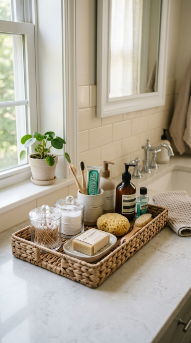 Luxe Bathroom Tray Decor17