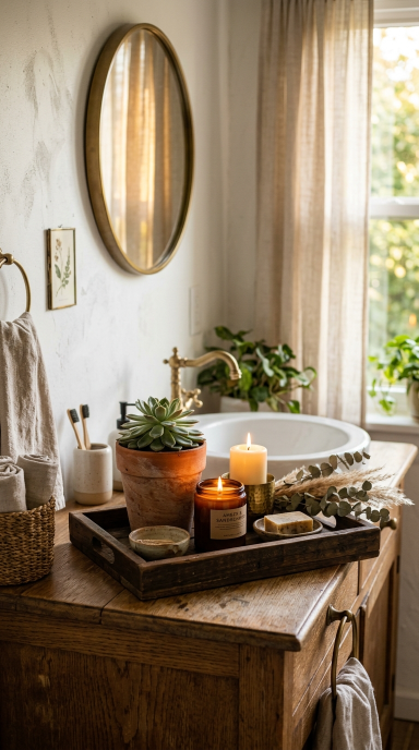 Luxe Bathroom Tray Decor18