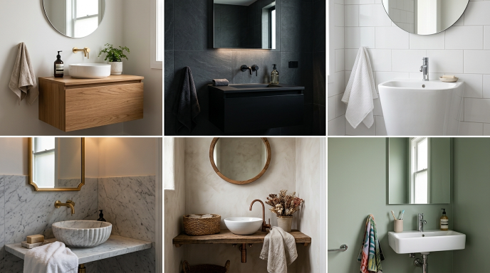 18 Must-See Half Bathroom Decor Ideas That Punch Way Above Their Size 