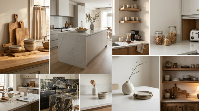 15 Essential Quartz Kitchen Counter Decor Styles That Shine 
