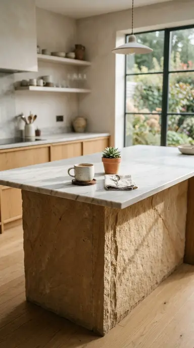 Sandstone kitchen island minimal… 202605011626 3